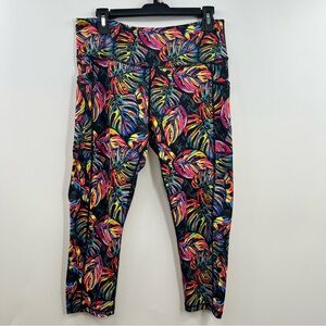 CVG "Tropic Like Its Hot' Capri Leggings Size L